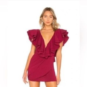Michael Costello x REVOLVE  ruffled mini dress
